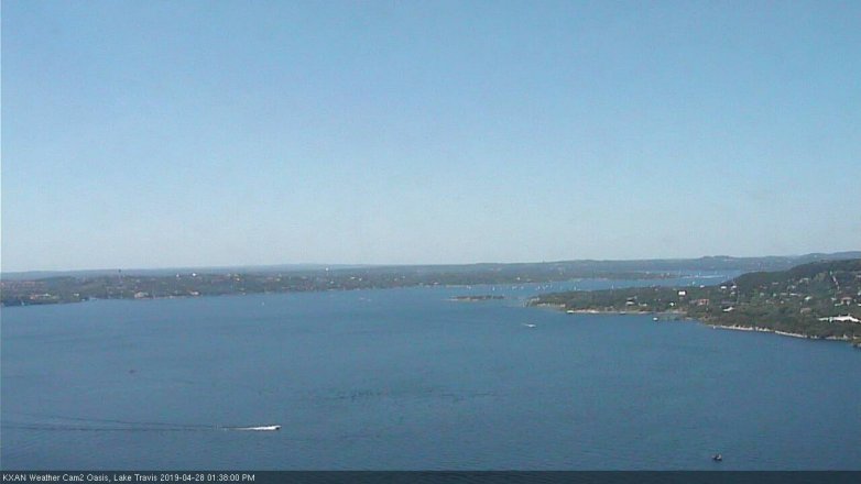 Lake Travis webcam, April 28, 2019 12:40 PM CT