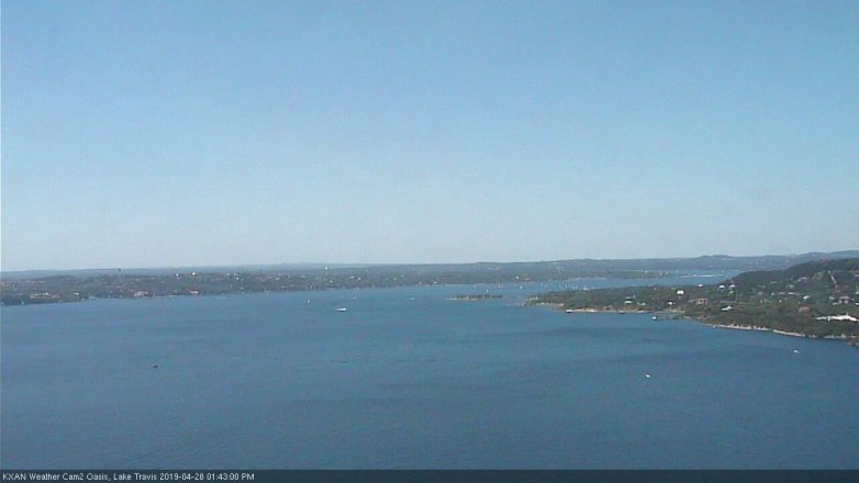 Lake Travis webcam, April 28, 2019 12:45 PM CT