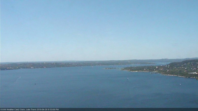 Lake Travis webcam, April 28, 2019 12:55 PM CT