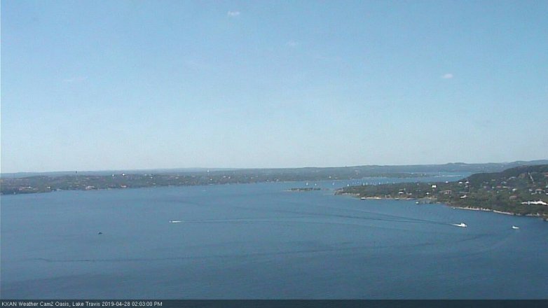Lake Travis webcam, April 28, 2019 1:05 PM CT