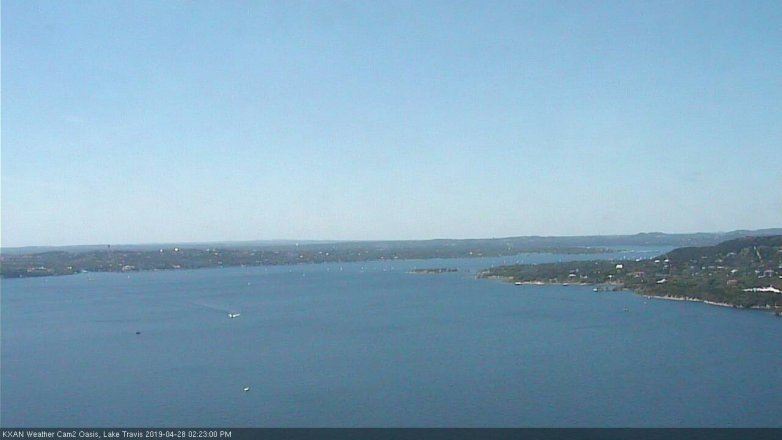 Lake Travis webcam, April 28, 2019 1:25 PM CT