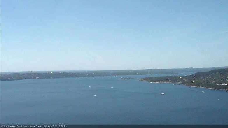 Lake Travis webcam, April 28, 2019 1:50 PM CT