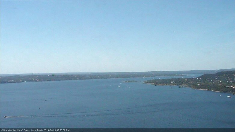 Lake Travis webcam, April 28, 2019 1:55 PM CT