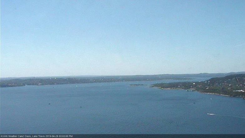 Lake Travis webcam, April 28, 2019 2:05 PM CT
