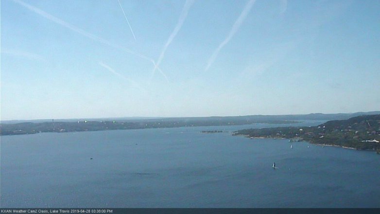 Lake Travis webcam, April 28, 2019 2:40 PM CT
