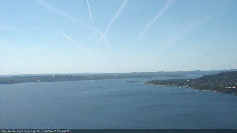 Lake Travis webcam, April 28, 2019 2:45 PM CT