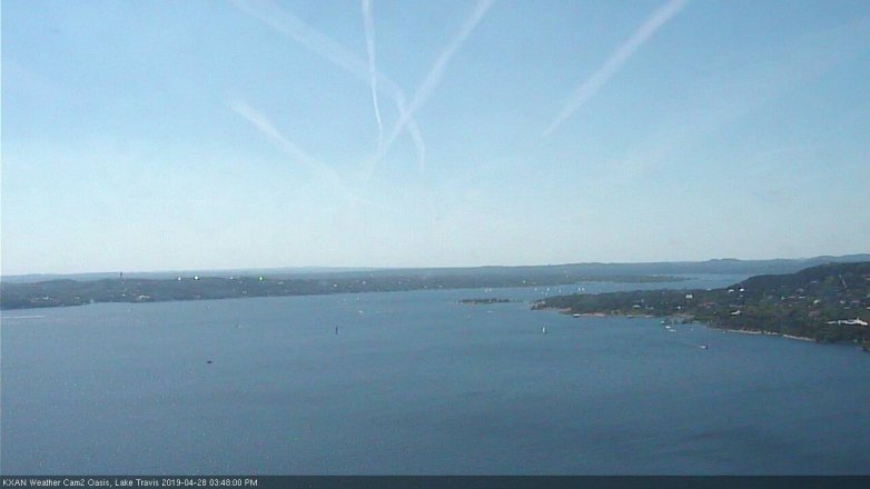 Lake Travis webcam, April 28, 2019 2:50 PM CT