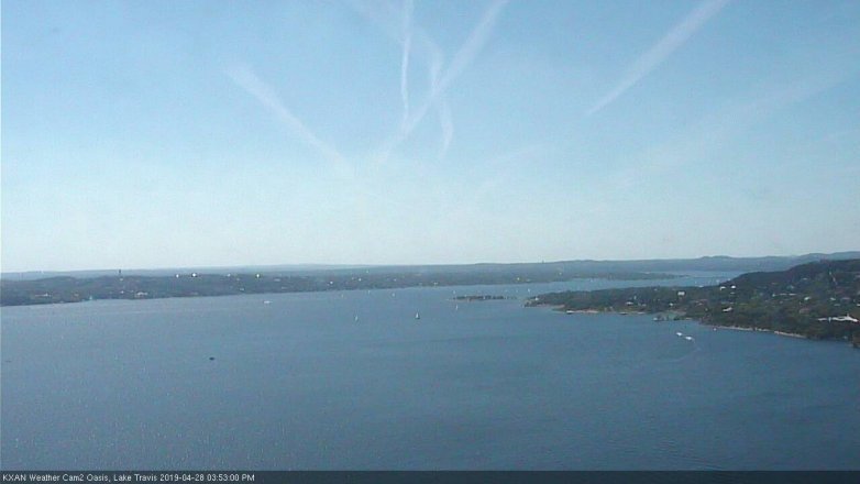 Lake Travis webcam, April 28, 2019 2:55 PM CT