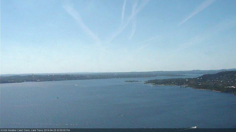 Lake Travis webcam, April 28, 2019 3:00 PM CT