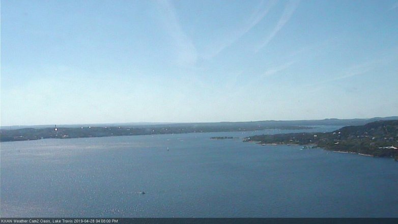 Lake Travis webcam, April 28, 2019 3:10 PM CT