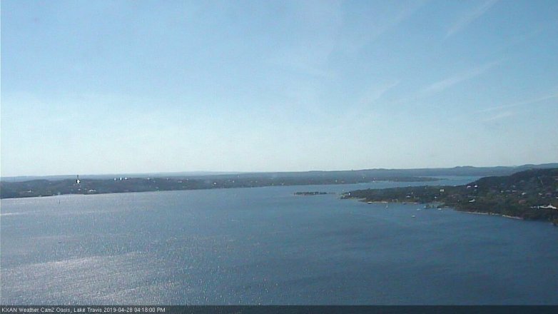 Lake Travis webcam, April 28, 2019 3:20 PM CT
