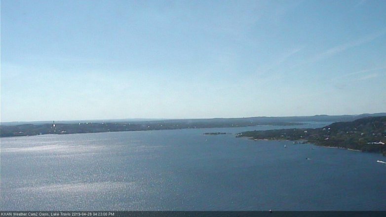 Lake Travis webcam, April 28, 2019 3:25 PM CT