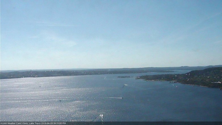 Lake Travis webcam, April 28, 2019 3:35 PM CT