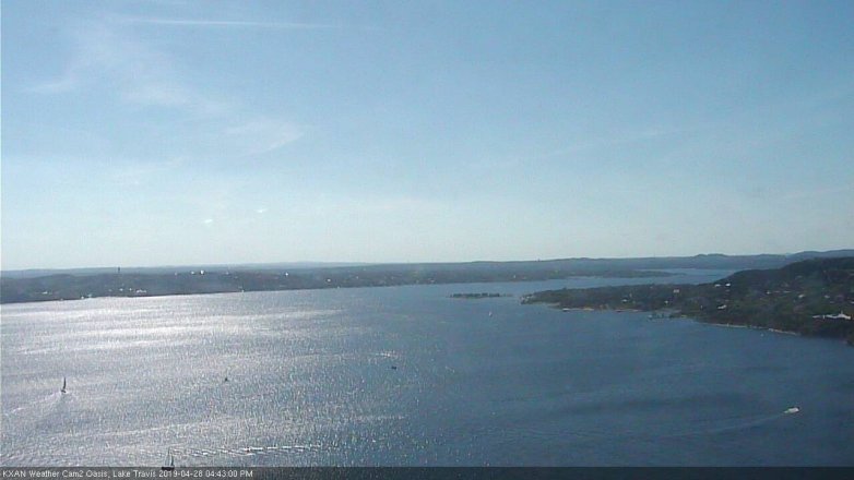 Lake Travis webcam, April 28, 2019 3:45 PM CT