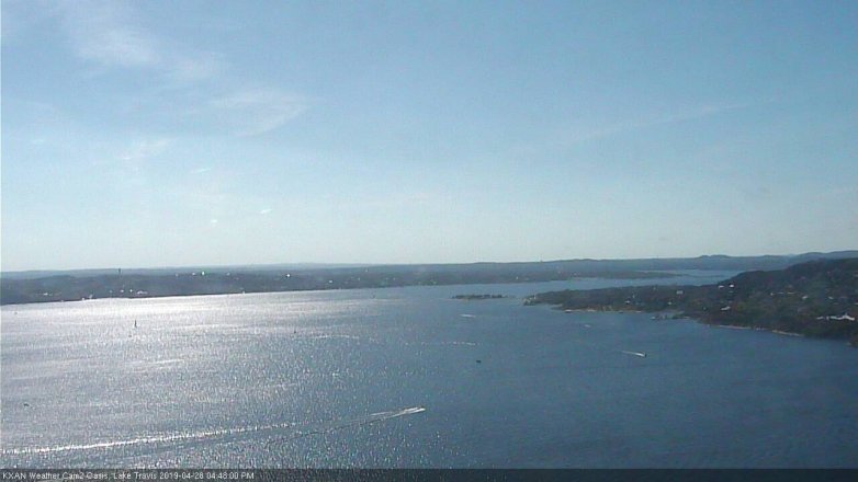 Lake Travis webcam, April 28, 2019 3:50 PM CT