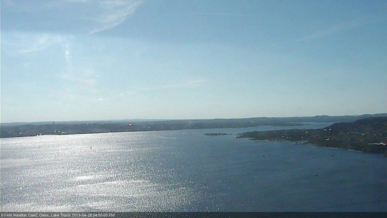 Lake Travis webcam, April 28, 2019 4:00 PM CT
