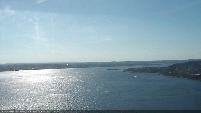 Lake Travis webcam, April 28, 2019 4:05 PM CT