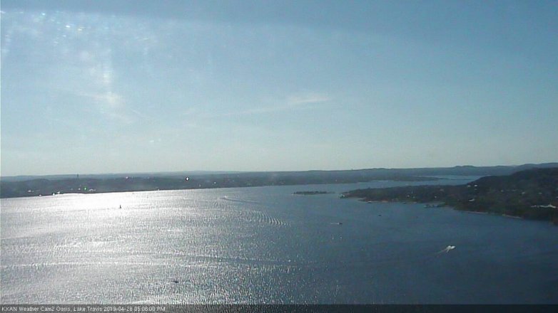 Lake Travis webcam, April 28, 2019 4:10 PM CT