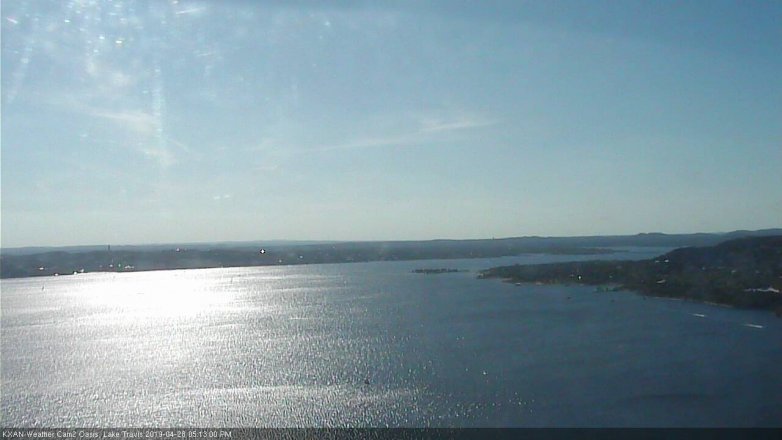 Lake Travis webcam, April 28, 2019 4:15 PM CT