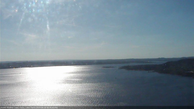 Lake Travis webcam, April 28, 2019 4:40 PM CT