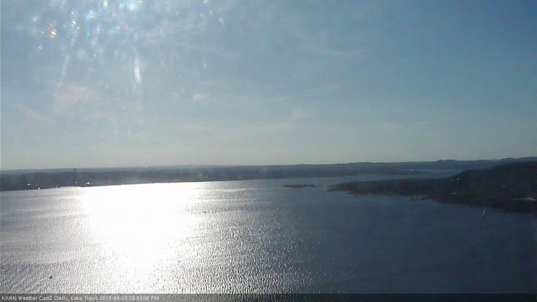 Lake Travis webcam, April 28, 2019 4:45 PM CT
