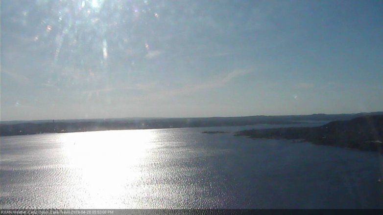 Lake Travis webcam, April 28, 2019 4:55 PM CT