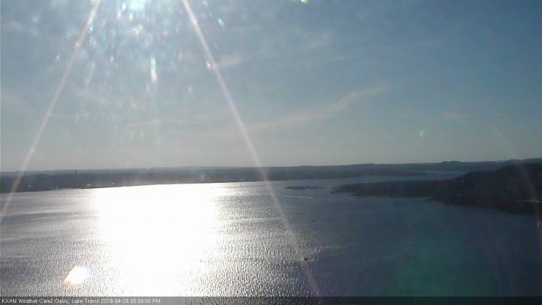 Lake Travis webcam, April 28, 2019 5:00 PM CT