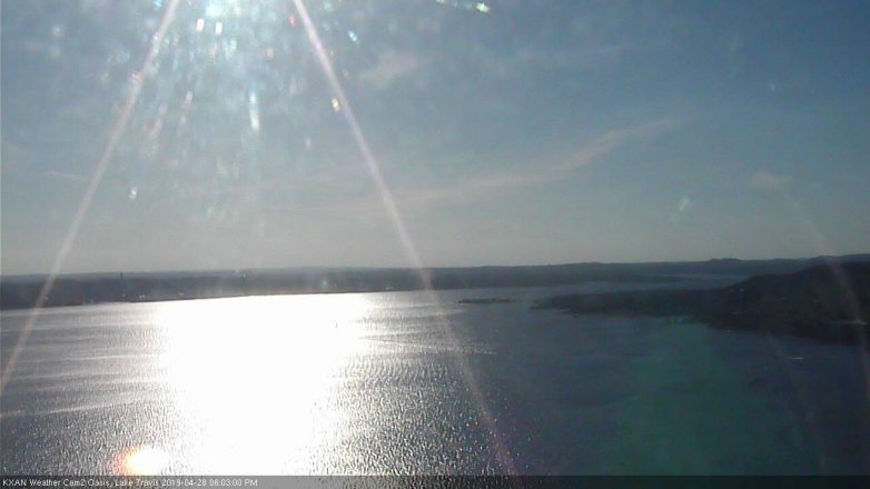 Lake Travis webcam, April 28, 2019 5:05 PM CT