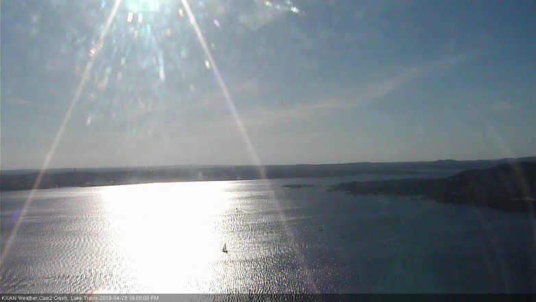 Lake Travis webcam, April 28, 2019 5:10 PM CT
