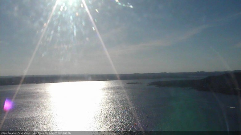 Lake Travis webcam, April 28, 2019 5:15 PM CT