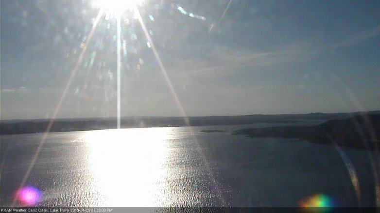 Lake Travis webcam, April 28, 2019 5:25 PM CT