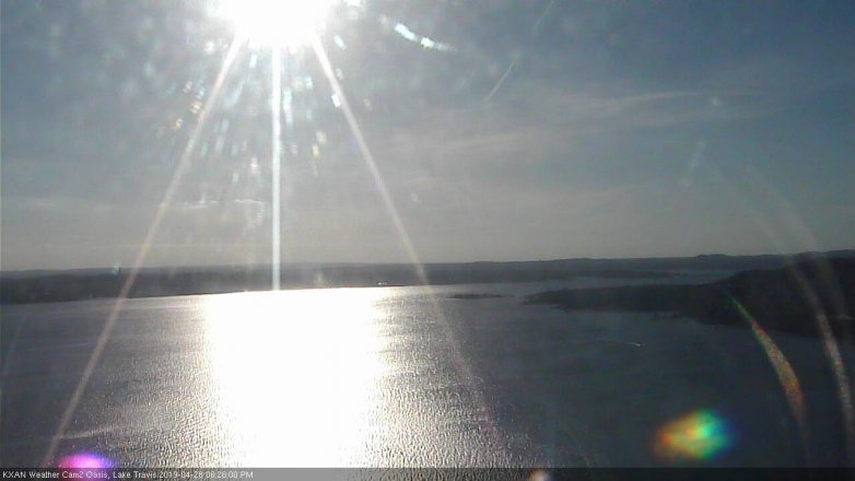 Lake Travis webcam, April 28, 2019 5:30 PM CT