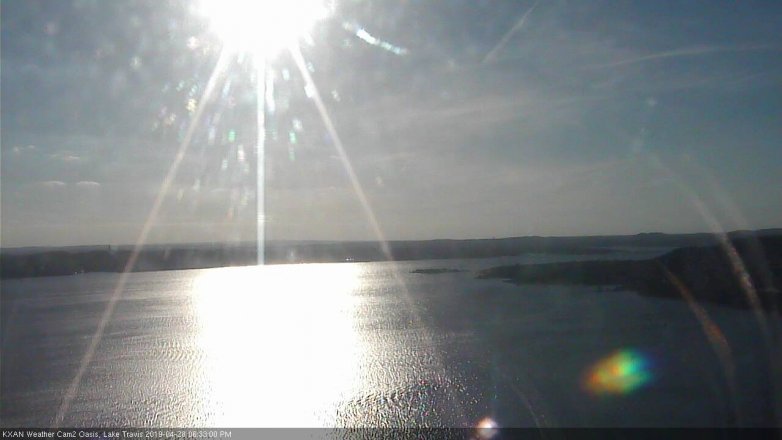 Lake Travis webcam, April 28, 2019 5:35 PM CT