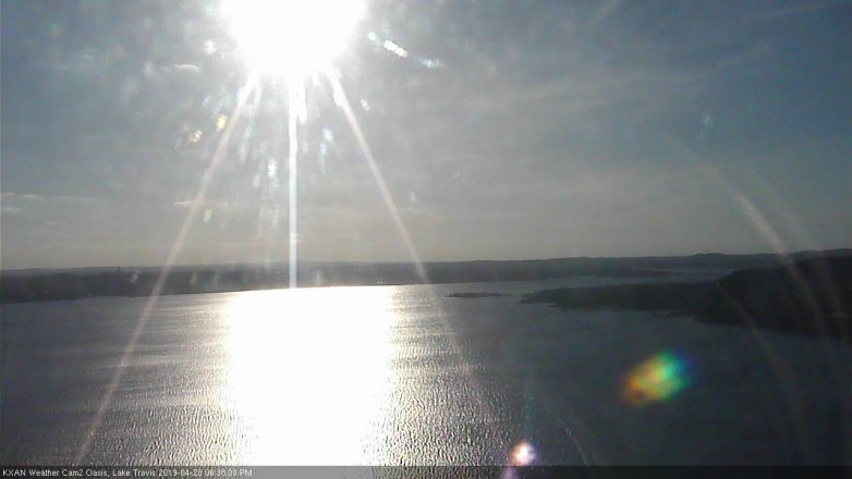 Lake Travis webcam, April 28, 2019 5:40 PM CT
