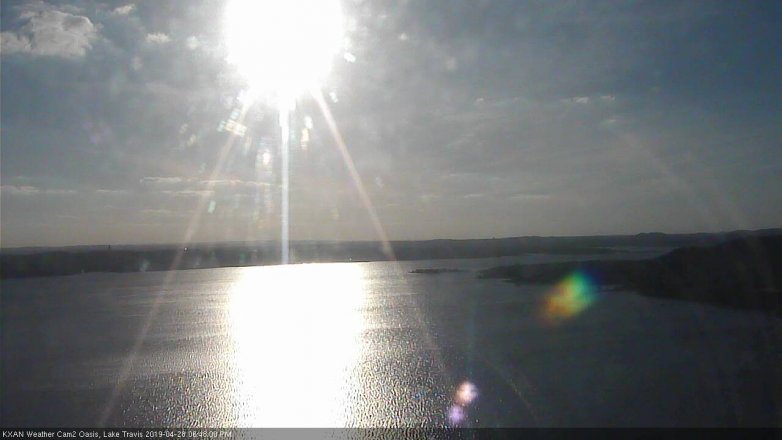 Lake Travis webcam, April 28, 2019 5:50 PM CT