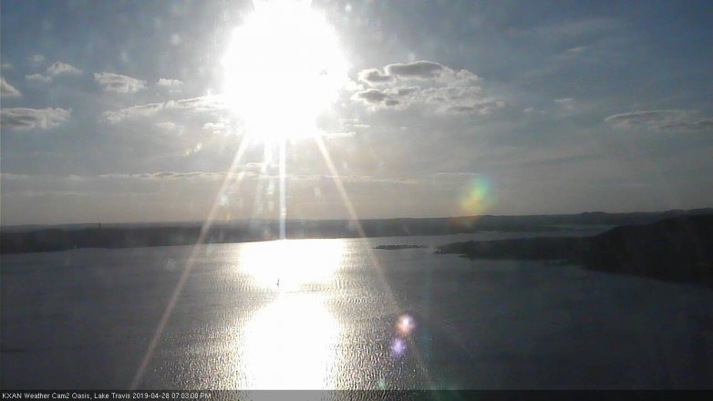 Lake Travis webcam, April 28, 2019 6:05 PM CT
