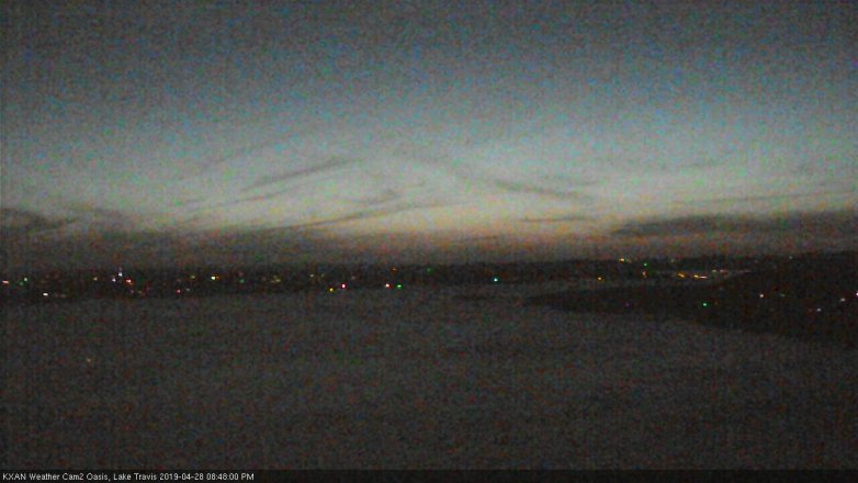 Lake Travis webcam, April 28, 2019 7:50 PM CT