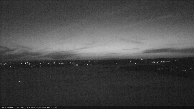 Lake Travis webcam, April 28, 2019 7:55 PM CT