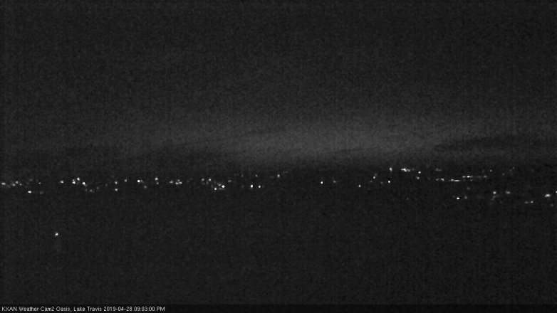 Lake Travis webcam, April 28, 2019 8:05 PM CT