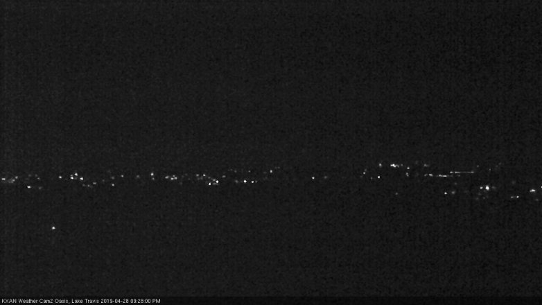 Lake Travis webcam, April 28, 2019 8:30 PM CT