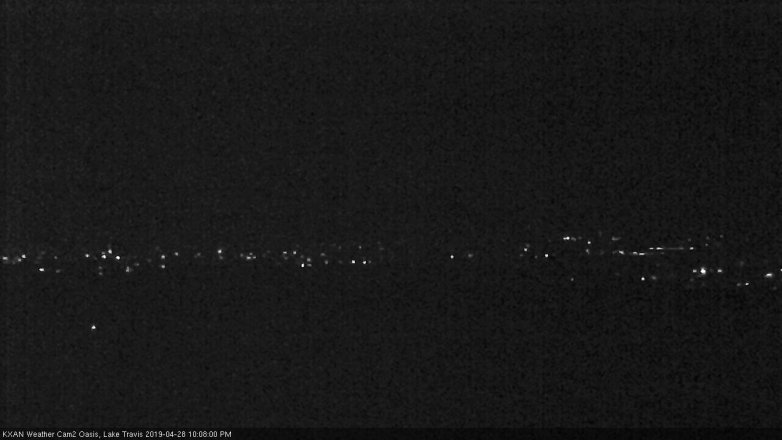 Lake Travis webcam, April 28, 2019 9:10 PM CT