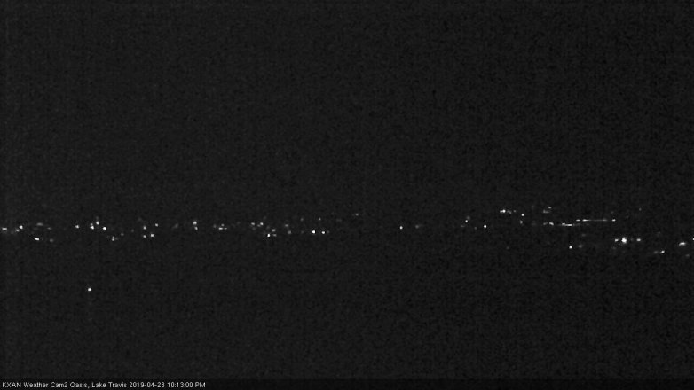 Lake Travis webcam, April 28, 2019 9:15 PM CT