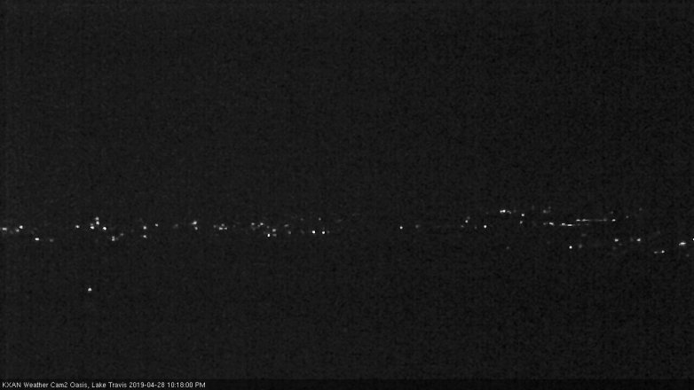 Lake Travis webcam, April 28, 2019 9:20 PM CT