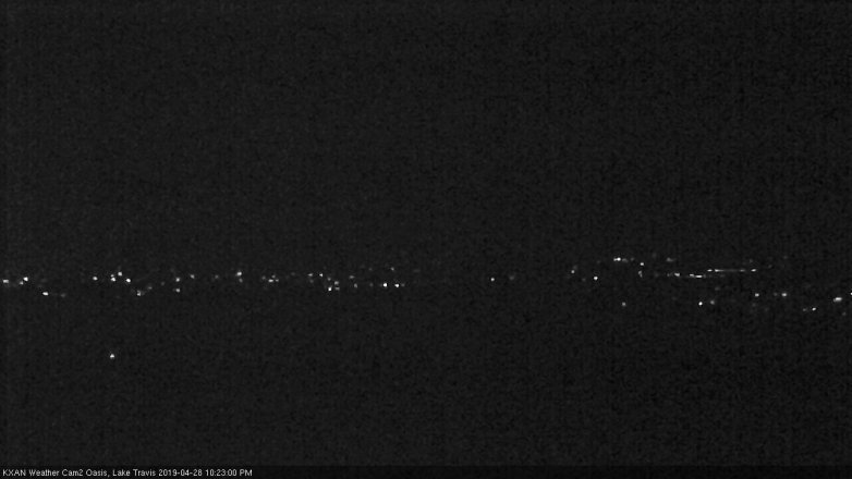 Lake Travis webcam, April 28, 2019 9:25 PM CT