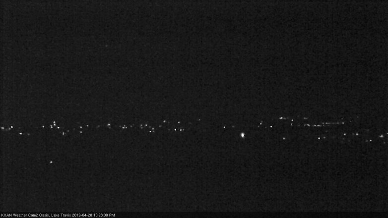 Lake Travis webcam, April 28, 2019 9:30 PM CT