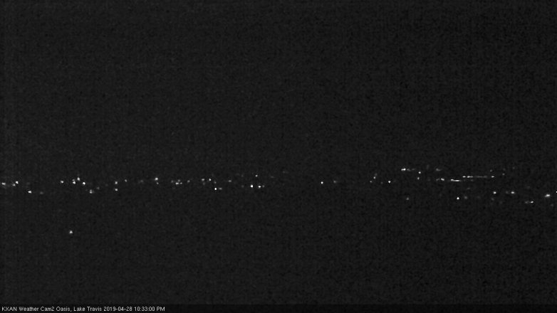 Lake Travis webcam, April 28, 2019 9:35 PM CT