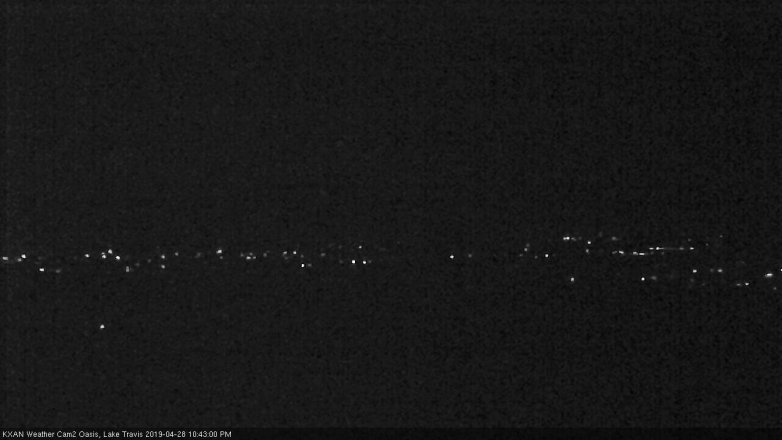 Lake Travis webcam, April 28, 2019 9:45 PM CT