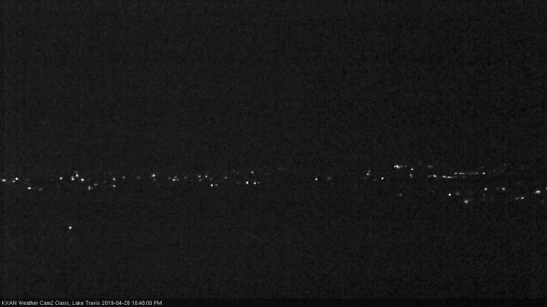 Lake Travis webcam, April 28, 2019 9:50 PM CT