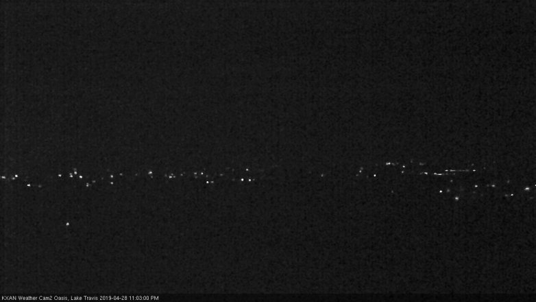 Lake Travis webcam, April 28, 2019 10:05 PM CT