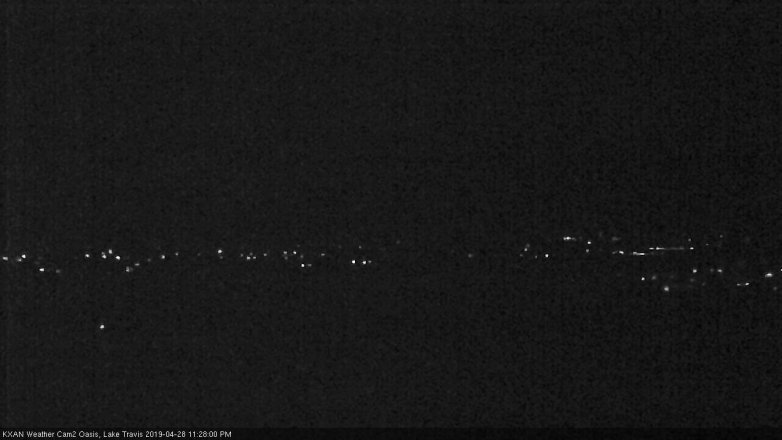 Lake Travis webcam, April 28, 2019 10:30 PM CT